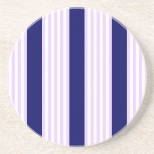 Lilac och vit rand mönster med marinblå marinblå m underlägg
