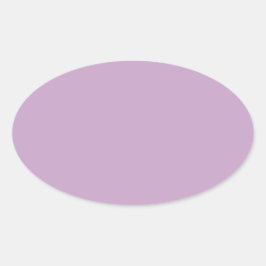 Lilac Oval Sticker Ovalt Klistermärke