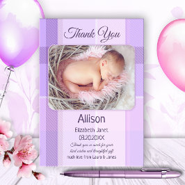Lilac Pastel Play Baby Photo - tackkort Tack Kort