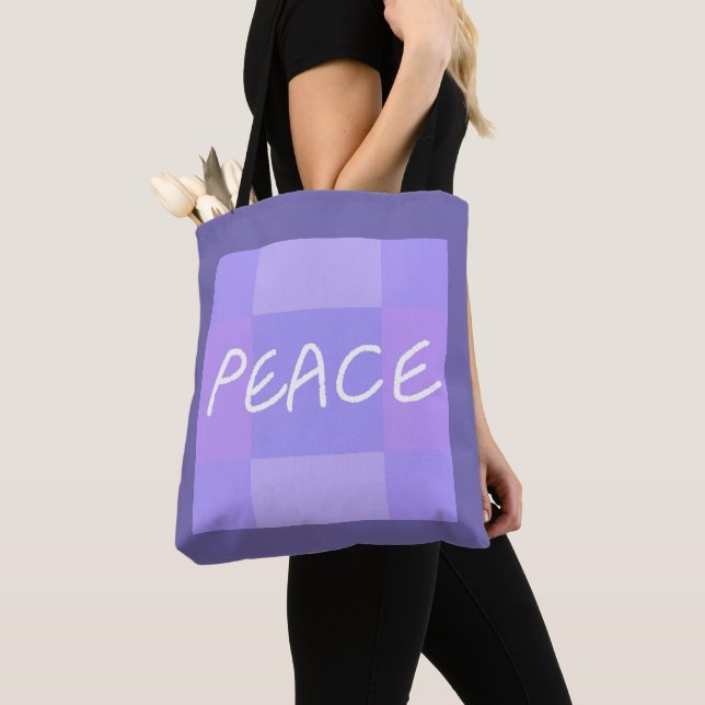 Lilac Peace Tygkasse (Närbild)