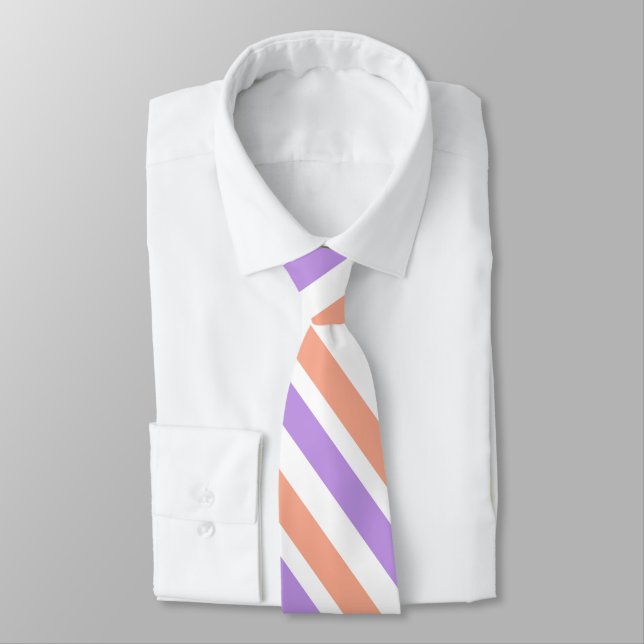 Lilac Peach White Diagonal Rand Slips (Bunden)
