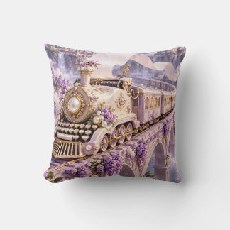 Lilac Pearl Typewriter Fantasitåg Kudde