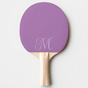 Lilac Ping Pong Paddle med initial Pingisracket