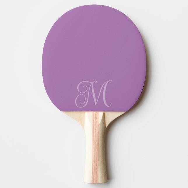 Lilac Ping Pong Paddle med initial Pingisracket (Framsidan)