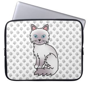 Lilac Point Birman / Ragdoll Söt Katt & Tassar Laptop Fodral