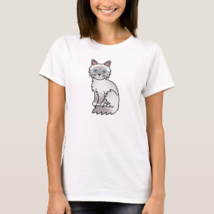 Lilac Point Tabby Birman / Ragdoll Katt Serieteckn T-shirt