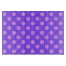 Lilac polka dots på periwinkle