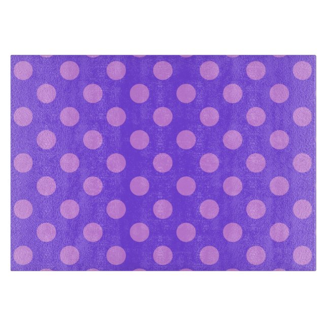 Lilac polka dots på periwinkle (Framsidan)