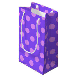 Lilac polka dots på periwinkle