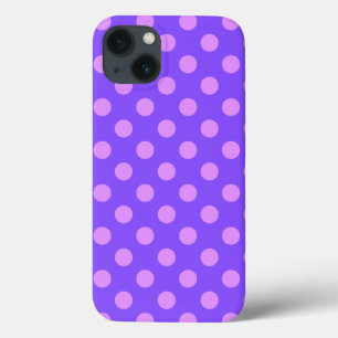 Lilac polka dots på periwinkle Fodral-Mate iPhone 