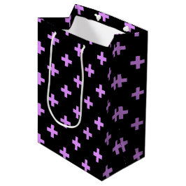Lilac polka kor på svart