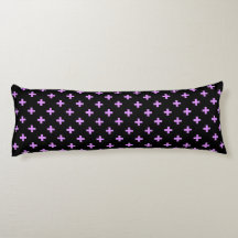 Lilac polka kor på svart