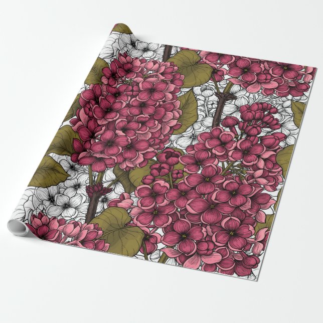 Lilac Presentpapper (Utrullad)