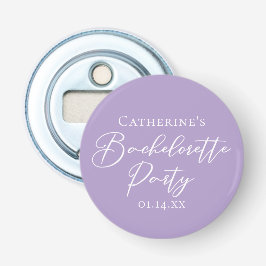 Lilac Purple Bachelorette Party Personalized Flasköppnare