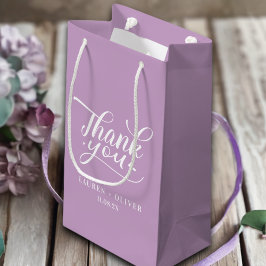 Lilac Purple | Minimalistiska bröllop tackkort