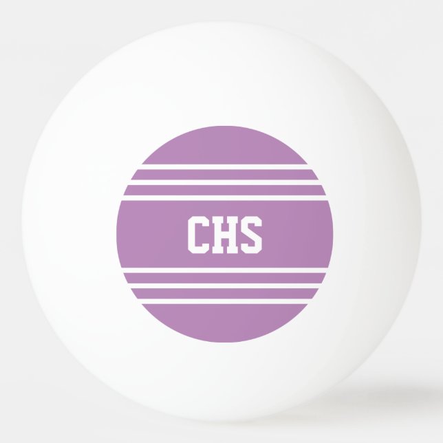 Lilac Rand anpassningsbar monogram bollar (Framsidan)