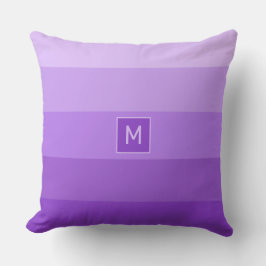 Lilac Rand anpassningsbar monogram Kudde