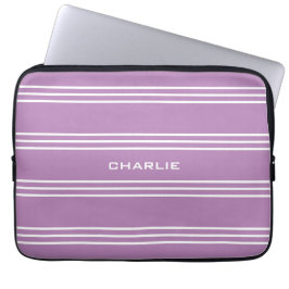 Lilac Rand anpassningsbar monogram laptop sleeve