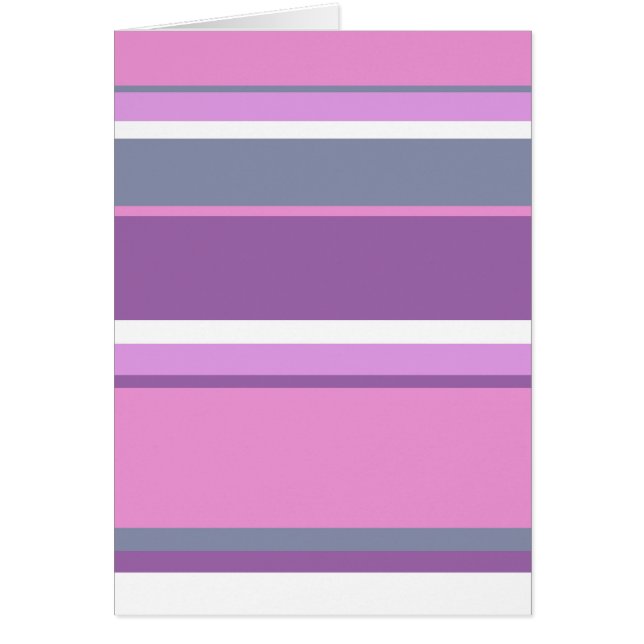 Lilac rand hälsningskort (Framsidan)