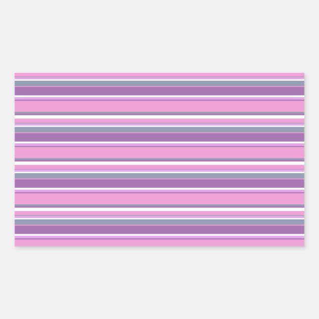 Lilac rand rektangulärt klistermärke (Framsida)