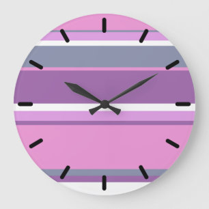 Lilac rand stor klocka