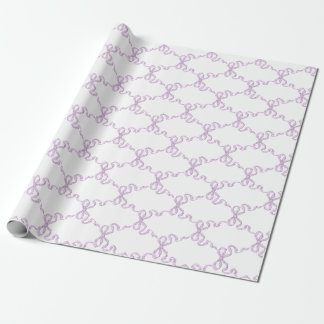 lilac Ribbon Trellis Presentpapper