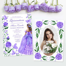 Lilac Ro Butterflies Princess Photo Quinceanera
