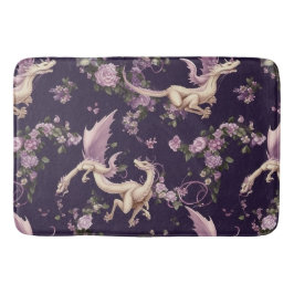 Lilac, Ro och White Dragons Bath Mat Badrumsmatta