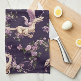 Lilac, Ro och White Dragons Kitchen Towels Kökshandduk