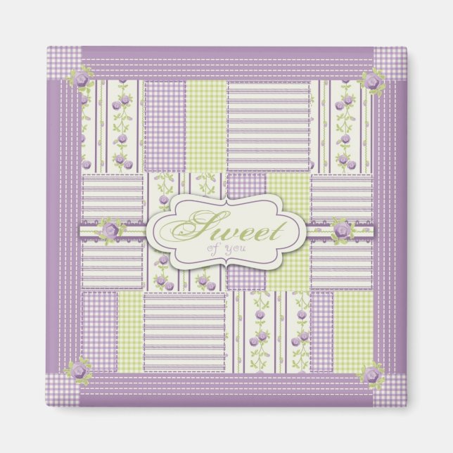 Lilac Ro Quilt TY Magnet 2 (Framsidan)
