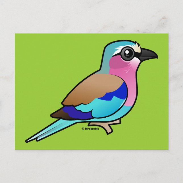 Lilac-roller Vykort (Framsida)