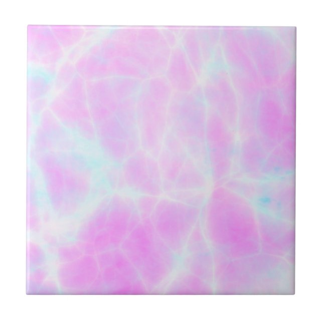 Lilac Rosa Aqua MarLED Mönster Ceramic Tile Kakelplatta (Framsidan)