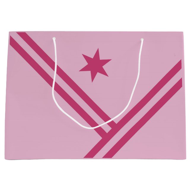 Lilac Rosa Diagonal Rand Star Modern Graphic (Framsidan)
