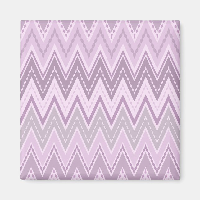 Lilac, rosa, zigzag magnet (Framsidan)