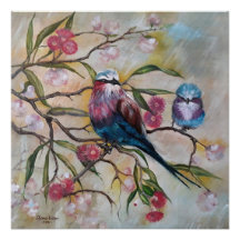 Lilac-rulle med baby