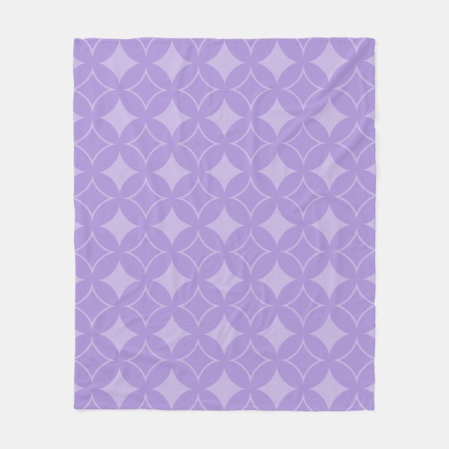 Lilac shippo mönster fleecefilt (Framsidan)