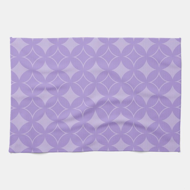 Lilac shippo mönster kökshandduk (Horisontell)