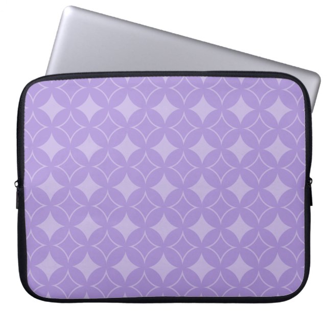 Lilac shippo mönster laptop fodral (Framsidan)