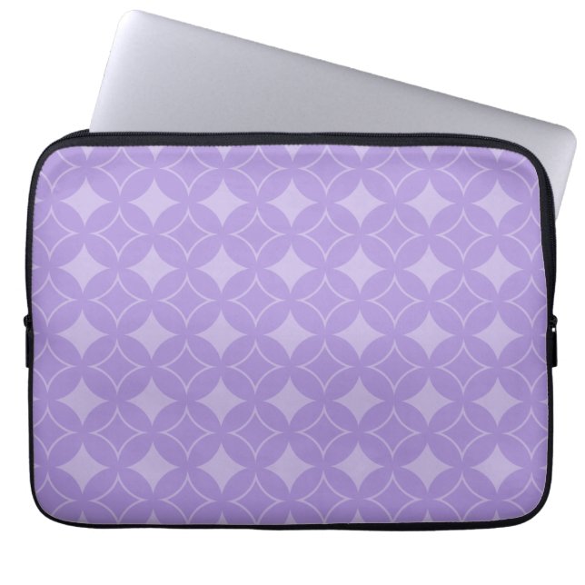 Lilac shippo mönster laptop fodral (Framsidan)