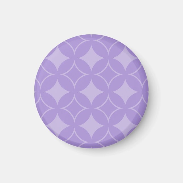 Lilac shippo mönster magnet (Framsidan)