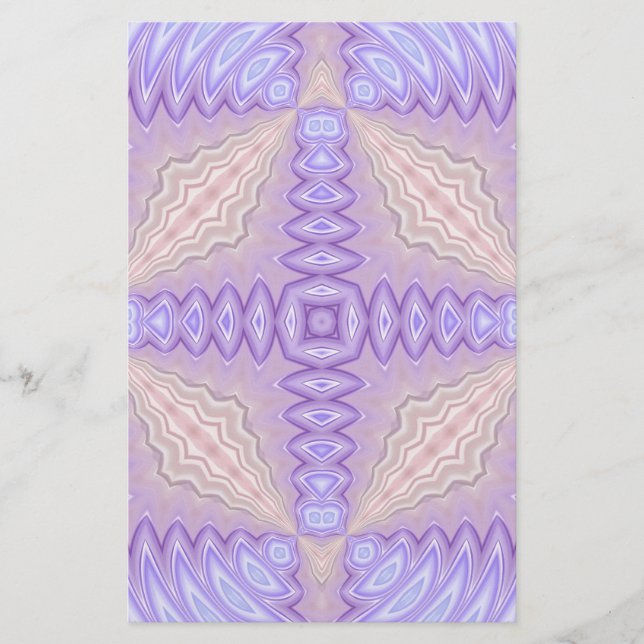 Lilac Silke Abstrakt 2 julgåva Brevpapper (Framsida)