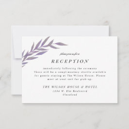 Lilac Simple Gren Wedding Reception Ca Spara Datumet