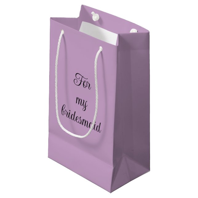 Lilac Solid Färg Bridesmaid (Framsidan Vinklad)