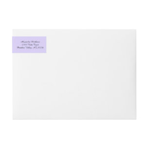 Lilac Solid Färg Etikettband