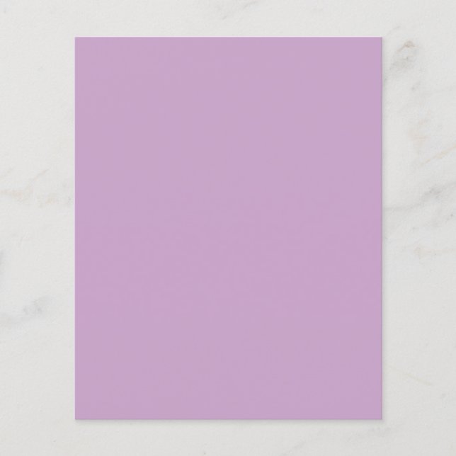 Lilac Solid Färg Flyer Papper (Framsidan)