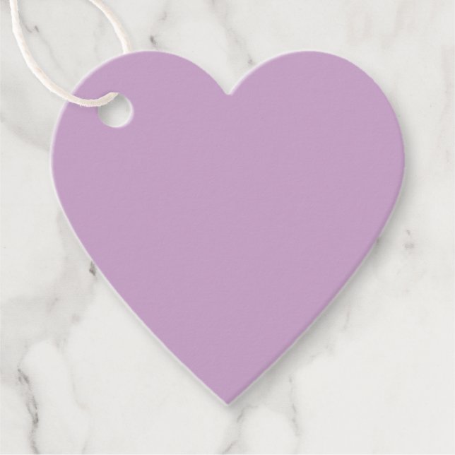 Lilac Solid Färg Gåvor Etiketter (Framsida)