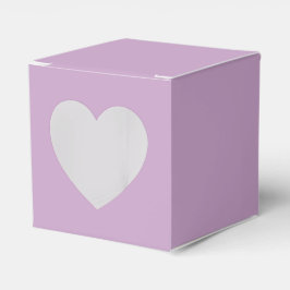 Lilac Solid Färg Heart Presentaskar