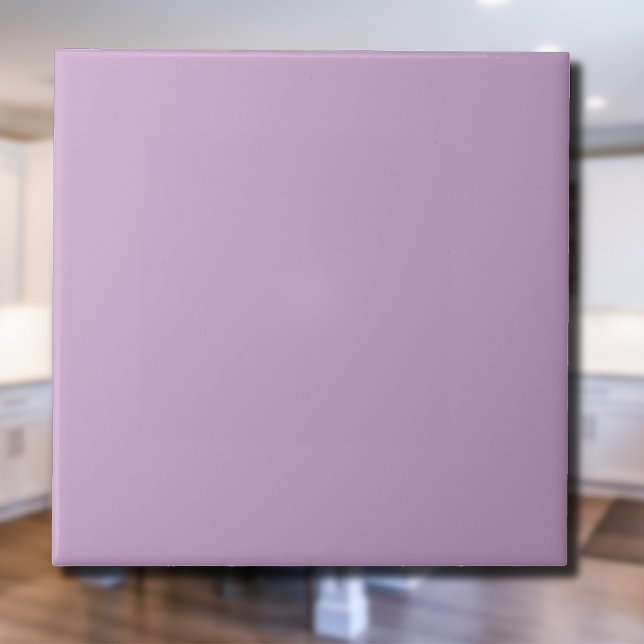 Lilac Solid Färg | Klassisk Elegant Kakelplatta (Skapare uppladdad)