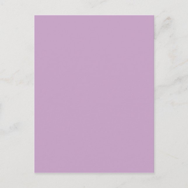 Lilac Solid Färg Vykort (Framsida)