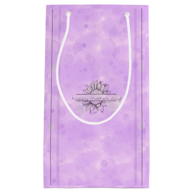 Lilac Solros Mors dag Small Gift Bag (Framsidan)